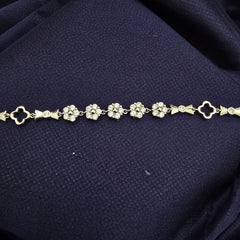 925 Sterling Silver Floral Glow Bracelet