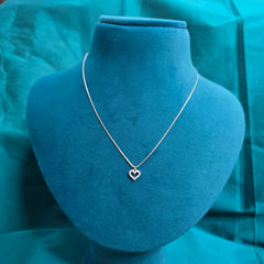 925 Sterling Silver Little Heart Shine Necklace