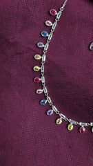 925 Sterling Silver Multi-Colour Stone Jewellery Set