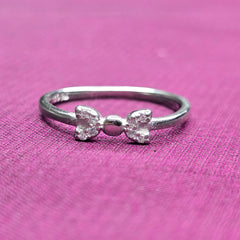 Cute Bow 925 Sterling Silver Ring