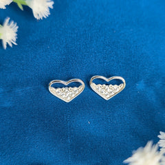925 Sterling Silver Shimmer Heart Pendant Set