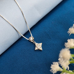 925 Sterling Silver Starlight Shine CZ Pendant Set