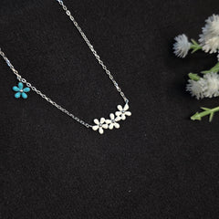 925 Sterling Silver Mini Daisy cute Necklace