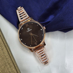 925 Sterling Silver Black Dial Women’s Premium Watch