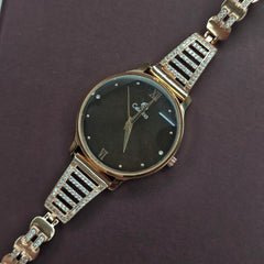 925 Sterling Silver Black Dial Women’s Premium Watch