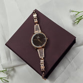 925 Sterling Silver Black Dial Womenβs Premium Watch