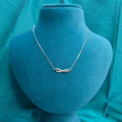 925 Sterling Silver Classic Infinity Shine Necklace