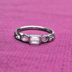 Classic Stone 925 Sterling Silver Ring