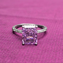 Pink Glow 925 Sterling Silver Ring