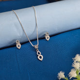 925 Sterling Silver Elegant Mini Drop Sparkle Set