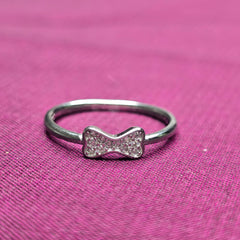 Cute Bow Design 925 Sterling Silver Ring