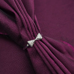 Triangle Bow 925 Sterling Silver Ring