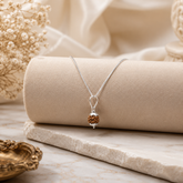 Pure Silver Rudraksha Chain Pendant