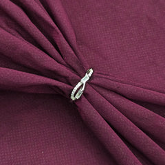 Charm Baguette Line 925 Sterling Silver Ring