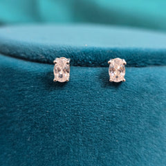 925 Silver Elegant Oval Pendant Necklace Set