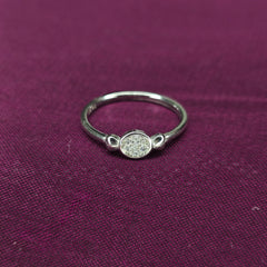 925 Sterling Silver Tiny Round Ring