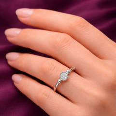 925 Sterling Silver Tiny Round Ring
