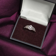925 Sterling Silver Teardrop Sparkle Jewellery Set