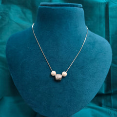 925 Sterling Silver Twinkle Pearl Charm Necklace