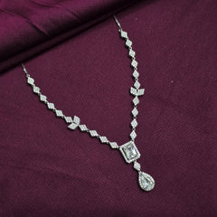 925 Sterling Silver Stylish Baguette Jewellery Set
