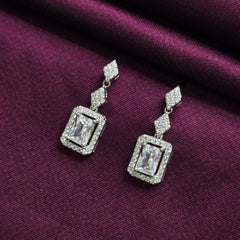 925 Sterling Silver Stylish Baguette Jewellery Set