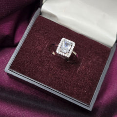 925 Sterling Silver Stylish Baguette Jewellery Set