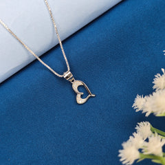 925 Sterling Silver Open Heart Shine Jewellery Set