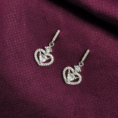 925 Sterling Silver Heart Charm Jewellery Set