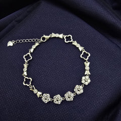 925 Sterling Silver Floral Glow Bracelet