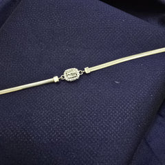 925 Sterling Silver Minimal CZ Bracelet