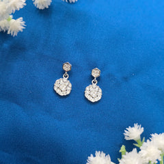 925 Sterling Silver Classic Floral Glow Pendant Set