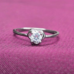 Bloom Solitaire 925 Sterling Silver Ring