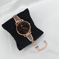 925 Sterling Silver Black Dial Women’s Premium Watch