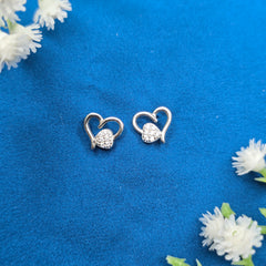 925 Sterling Silver Heart Design Chain Pendant Set