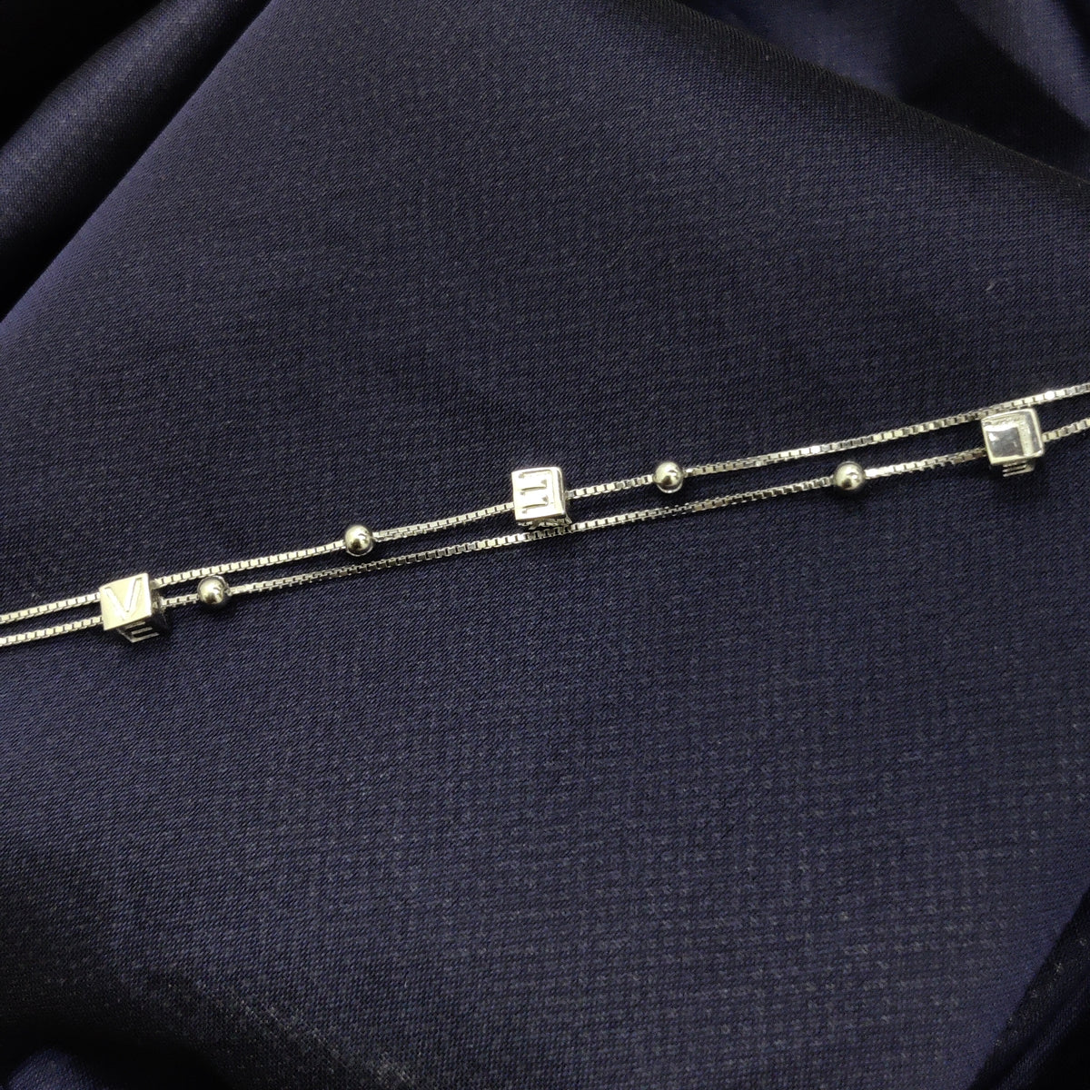 925 Sterling Silver 2 Layer Modern Minimal Bracelet