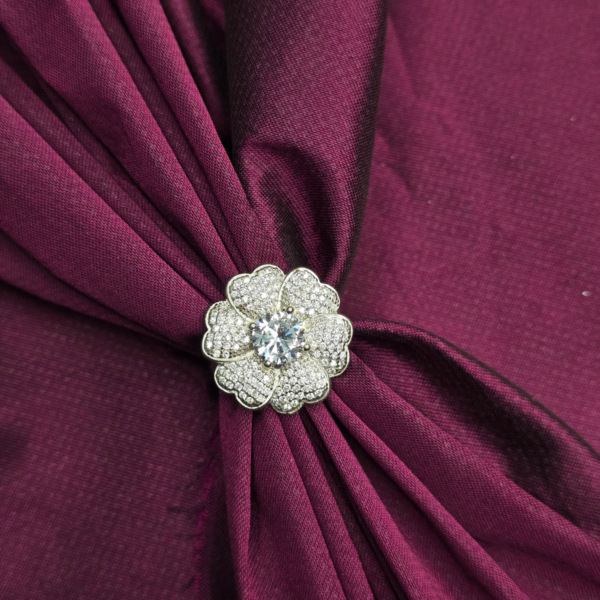 Sparkling Flower 925 Sterling Silver Ring