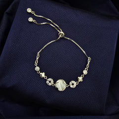 925 Sterling Silver Floral Shine Bracelet