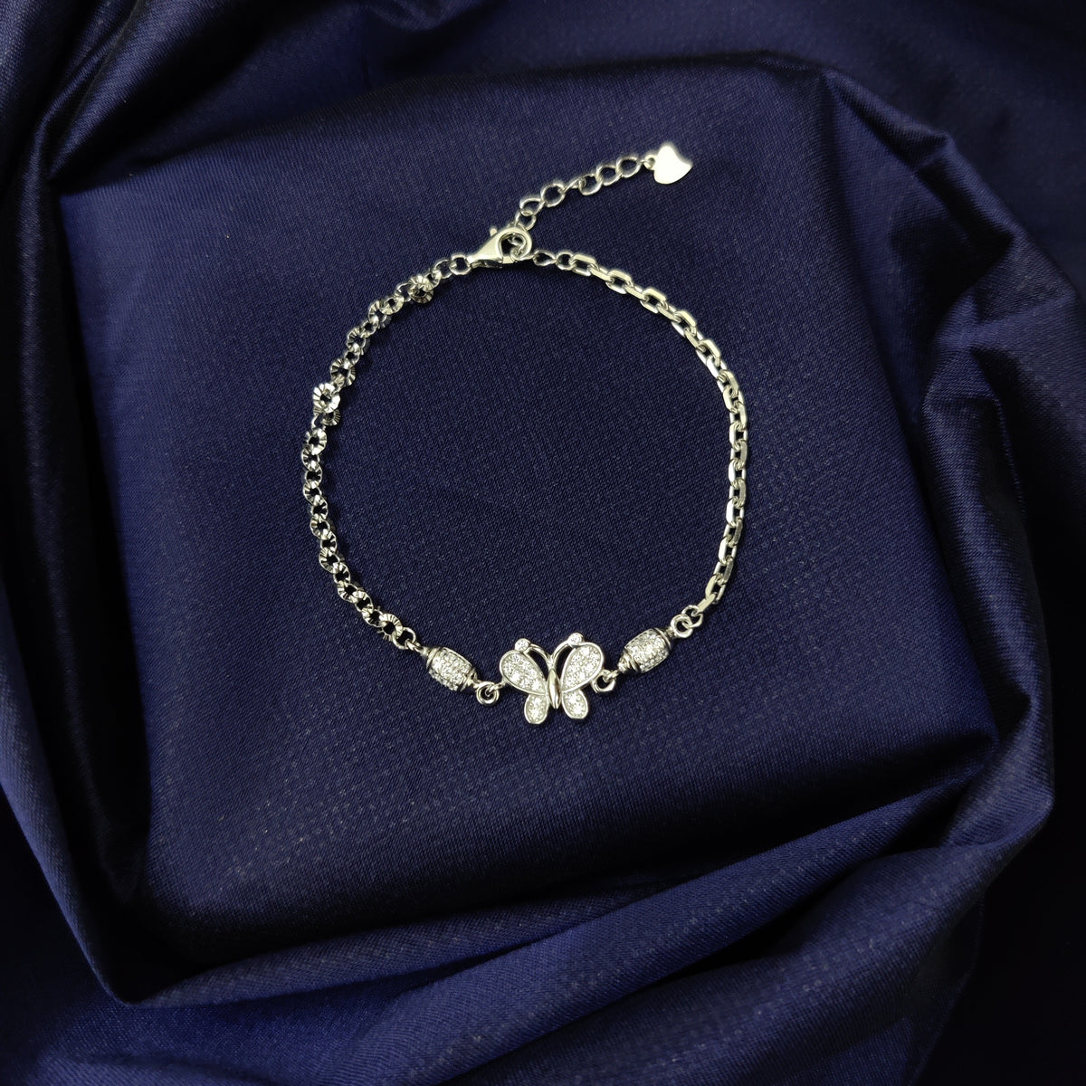 925 Sterling Silver Butterfly Elegance Bracelet