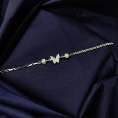 925 Sterling Silver Sparkle Butterfly Bracelet