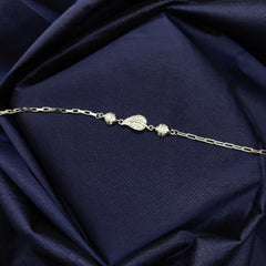 925 Sterling Silver Elegant Leaf Bracelet