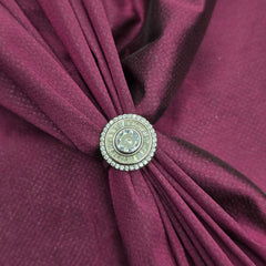 Classic Round Halo 925 Sterling Silver Ring