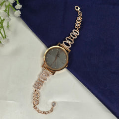 925 Sterling Silver Gray Dial Women’s Premium Watch