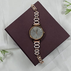 925 Sterling Silver Gray Dial Women’s Premium Watch