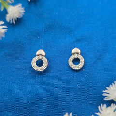 925 Sterling Silver Tiny Turtle Sparkle Pendant Set