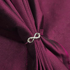 Elegant Infinity 925 Sterling Silver Ring