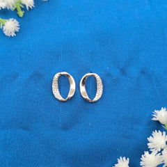 925 Sterling Silver Modern Oval Sparkle Set