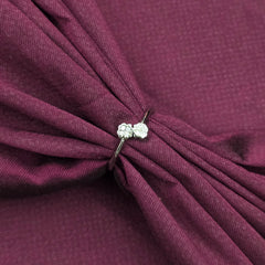 Tiny Flower Duo 925 Sterling Silver Ring
