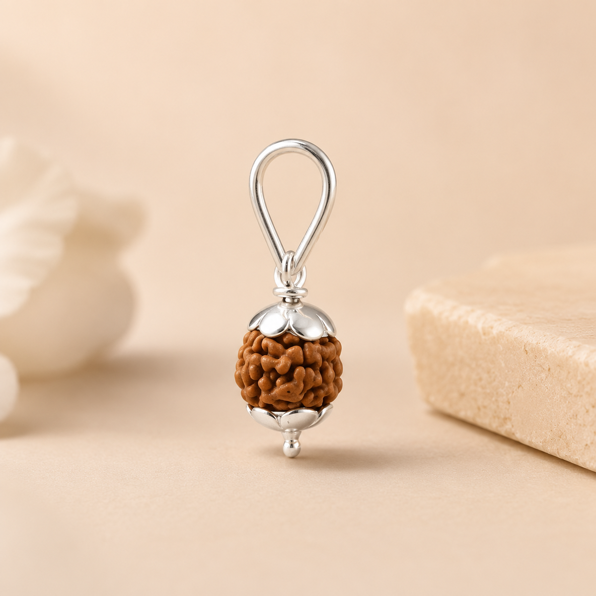 Pure Silver Rudraksha Pendant