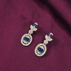 925 Silver Classic Blue Sparkle Set