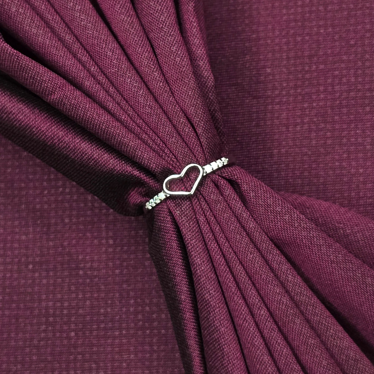925 Sterling Silver Minimal Heart Ring